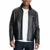 Buy ⭐ Michael Kors Men's James Dean Leather Jacket, Created For Macy's Black 🎉