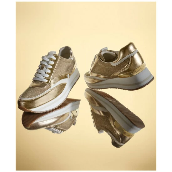 Wholesale π Michael Kors π© Women's Mariah Trainer π Sneakers Pale Gold 𧨠- Image 5