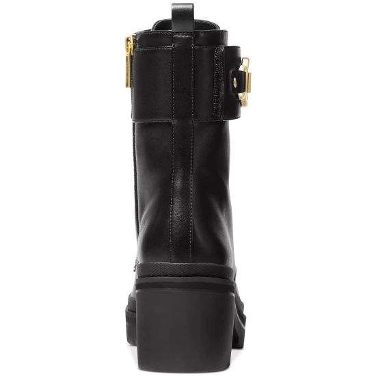 Wholesale 🔔 Michael Kors 👩 Women's Rory Lace-Up Lug Sole Booties Black 🎁 - Image 5