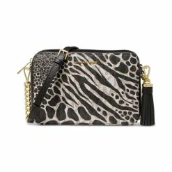 Hot Sale 😉 Michael Kors Signature Jet Set Camera Crossbody Bag Black Multi 🔥