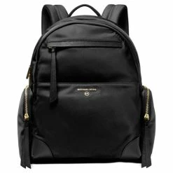 Top 10 π€© Michael Kors Prescott Nylon π Backpack Black/gold π₯