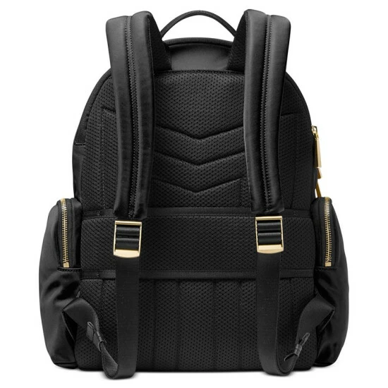 Top 10 🤩 Michael Kors Prescott Nylon 🎒 Backpack Black/gold 🔥 - Image 4