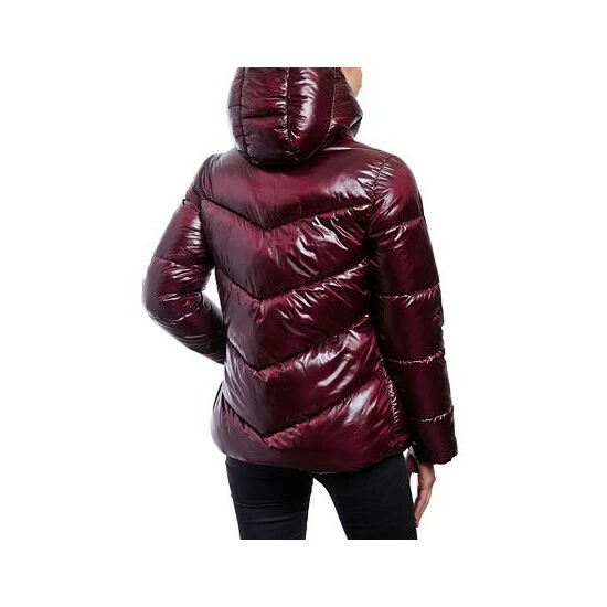 Discount ๐ฅฐ Michael Kors ๐ฉ Women's Shine Hooded Puffer ๐งฅ Coat Black ๐ - Image 2