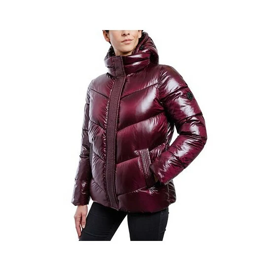 Discount ๐ฅฐ Michael Kors ๐ฉ Women's Shine Hooded Puffer ๐งฅ Coat Black ๐ - Image 3