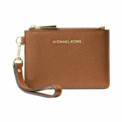 Promo β Michael Kors Mercer Small Coin Purse Luggage/gold π―