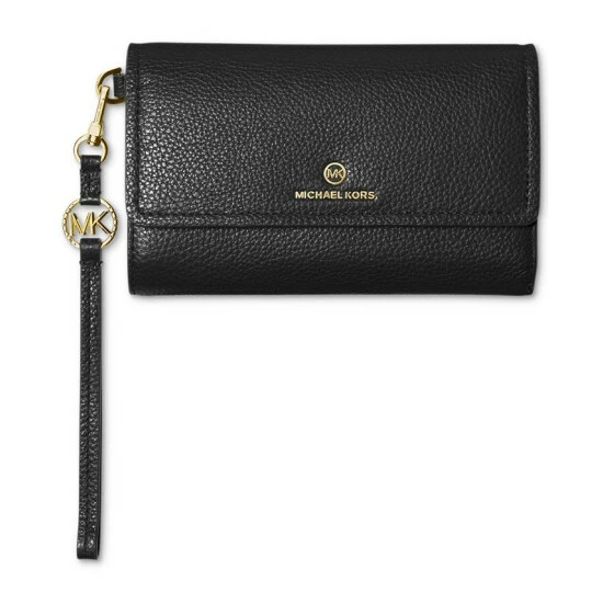Best reviews of ❤️ Michael Kors Jet Set Charm Large Flap Phone Wristlet Black ⭐