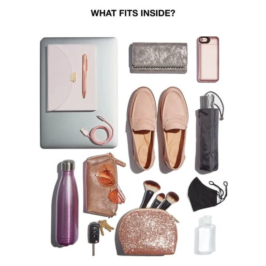 Best deal ⭐ Michael Kors Voyager East West Crossgrain Leather Tote Black/silver ✨ - Image 5