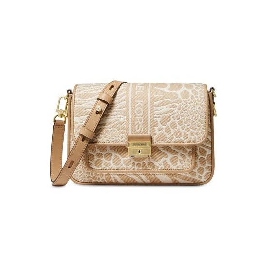 Wholesale 🎉 Michael Kors Logo Bradshaw Medium Messenger Bag Camel Multi 😍 - Image 2