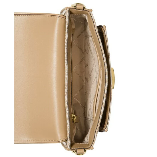 Wholesale 🎉 Michael Kors Logo Bradshaw Medium Messenger Bag Camel Multi 😍 - Image 4