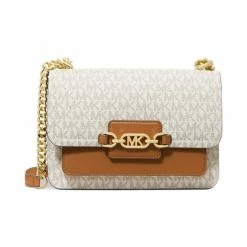 Cheap ๐ฅ Michael Kors Signature Heather Large Shoulder Bag Brown/acorn ๐