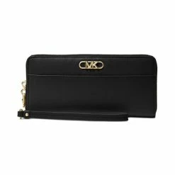 Deals 🎉 Michael Kors Parker Large Travel Pocket Continental Wallet Black 😀