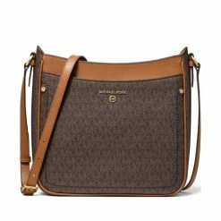 Brand new ๐ Michael Kors Signature Jet Set Charm Crossbody Brown/acorn ๐