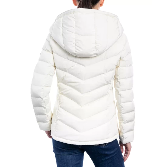 Best Pirce ❤️ Michael Kors 👩 Women's Hooded Down Puffer 🧥 Coat, Created For Macy's Royal Pink 💯 - Image 3