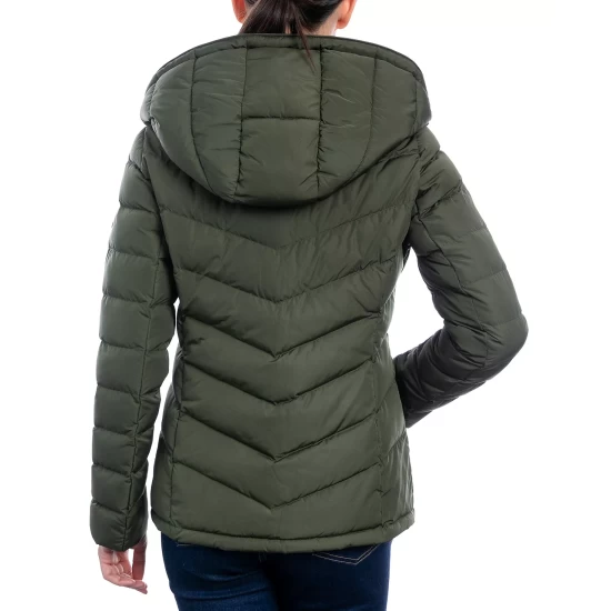 Best Pirce ❤️ Michael Kors 👩 Women's Hooded Down Puffer 🧥 Coat, Created For Macy's Royal Pink 💯 - Image 4