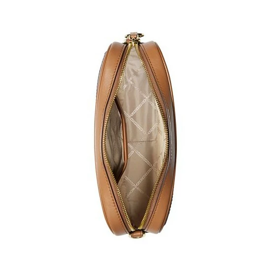 Deals π Michael Kors Signature Jet Set Charm Large East West Camera Crossbody Vanilla/acorn/gold β€οΈ - Image 3