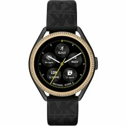 Wholesale π Michael Kors Access Gen 5e MKGO Black Rubber Smartwatch 43mm π