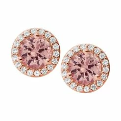 New 💯 Michael Kors 14k Rose Gold-Plated Sterling Silver Crystal Stud Earrings 🤩
