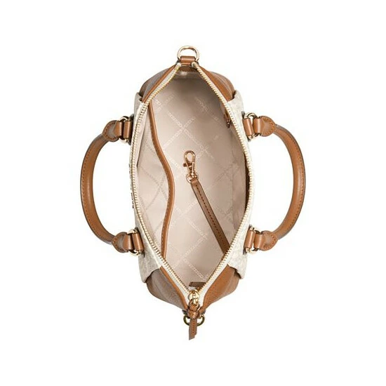 Brand new ๐ Michael Kors Signature Sienna Messenger Vanilla/acorn ๐ - Image 3