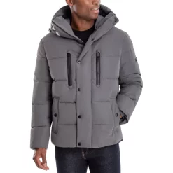 Best Pirce βοΈ Michael Kors π© Women's Plus Size Hooded Packable Down Puffer π§₯ Coat, Created For Macy's Navy π§¨