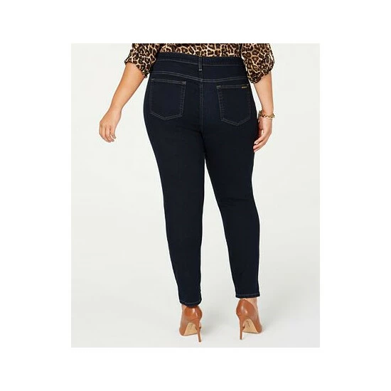 Hot Sale π₯° Michael Kors Plus Size Selma High-Rise Stretch Skinny π Jeans Dark Rinse Wash π - Image 2