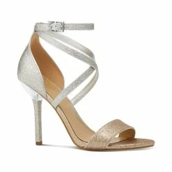 Outlet 🧨 Michael Kors 👩 Women's Astrid Stiletto 👗 Dress 🩴 Sandals French Pink 🌟