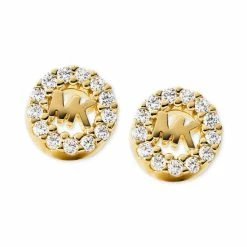 Budget 💯 Michael Kors 👩 Women's Sterling Silver Logo Studs 🧨