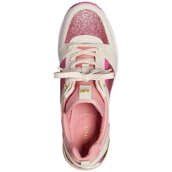Best Sale π Michael Kors π© Women's George Lace-Up Trainer π Sneakers French Pink β - Image 4