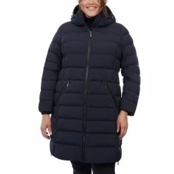 Brand new π Michael Kors π© Women's Plus Size Hooded Down Puffer π§₯ Coat, Created For Macy's Navy βοΈ