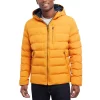 Cheap 😍 Michael Kors 👩 Women's Hooded Down Puffer 🧥 Coat, Created For Macy's Crimson 👏