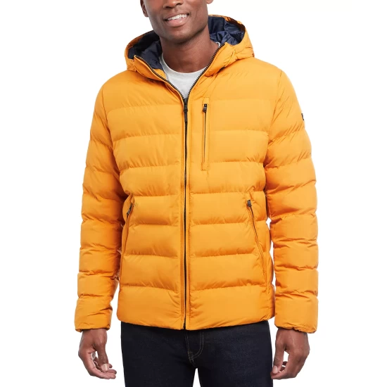 Cheap 😍 Michael Kors 👩 Women's Hooded Down Puffer 🧥 Coat, Created For Macy's Crimson 👏