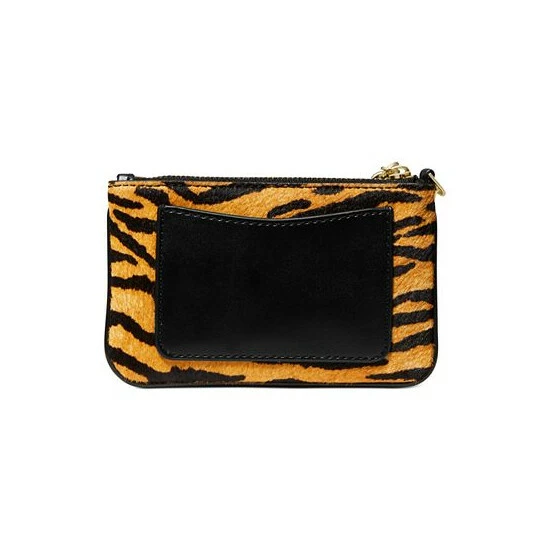 Hot Sale ๐ Michael Kors Animal Print Calf Hair Parker Key Card Holder Marigold ๐งจ - Image 2
