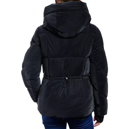Buy β€οΈ Michael Kors π© Women's Shine Hooded Puffer π§₯ Coat Black π - Image 4