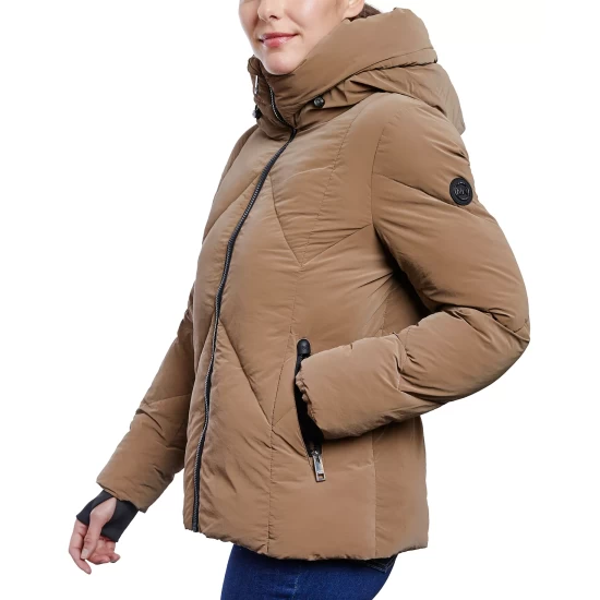 Buy β€οΈ Michael Kors π© Women's Shine Hooded Puffer π§₯ Coat Black π - Image 5