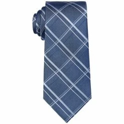 Promo β Michael Kors Men's Classic Design Windowpane Tie Blue π€©