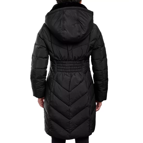 Best reviews of ⌛ Michael Kors 👩 Women's Faux-Fur-Trim Hooded Puffer 🧥 Coat, Created For Macy's Black 👍 - Image 3