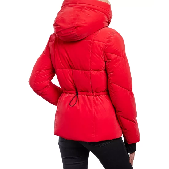 Buy β€οΈ Michael Kors π© Women's Shine Hooded Puffer π§₯ Coat Black π - Image 7