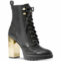 Deals ⌛ Michael Kors 👩 Women's Porter Lace-Up Booties Black 🌟