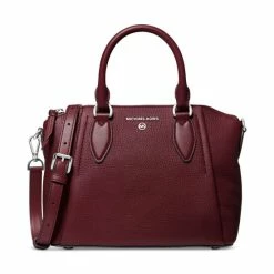 Cheapest ✔️ Michael Kors Sienna Leather Messenger Merlot 🎉