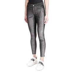 Coupon 😍 Michael Kors Petite Studded Velvet Leggings Black/silver 👏