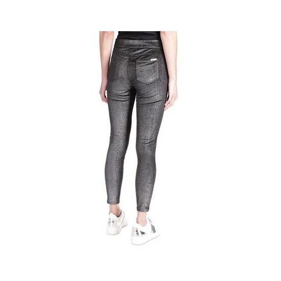 Coupon 😍 Michael Kors Petite Studded Velvet Leggings Black/silver 👏 - Image 2