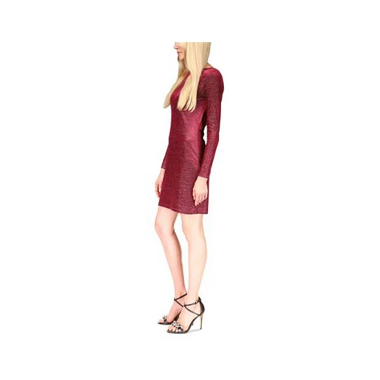 Promo 😉 Michael Kors Petite Velvet Cowl-Back 👗 Dress Dark Ruby 🔥 - Image 3