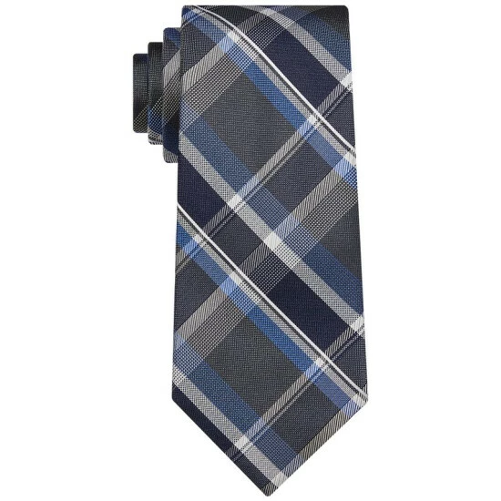 Flash Sale 💯 Michael Kors Men's Classic Design Exploded Plaid Tie Gray 🛒