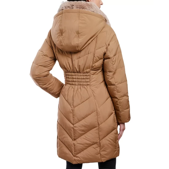 Best reviews of ⌛ Michael Kors 👩 Women's Faux-Fur-Trim Hooded Puffer 🧥 Coat, Created For Macy's Black 👍 - Image 4