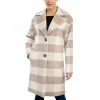 Budget 😀 Michael Kors 👩 Women's Petite Plaid Drop-Shoulder 🧥 Coat Camel/ivory 👍