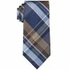 Cheap 🎁 Michael Kors Men's Multi-Colored Oversized Plaid-Print Tie Tan Multi ⌛