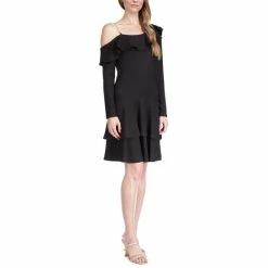 Coupon π Michael Kors π© Women's One-Sleeve Chain Mini π Dress Black π