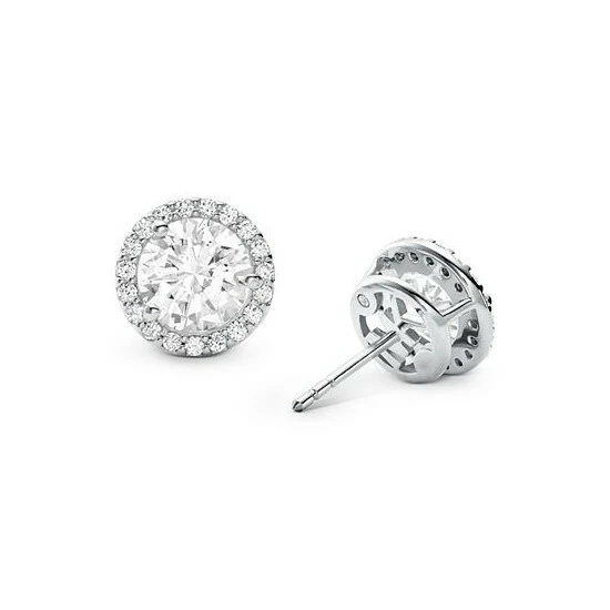 Cheap π Michael Kors Crystal Halo Stud Earrings Silver π - Image 2