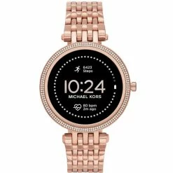 Hot Sale π Michael Kors Access Gen 5e Darci Rose Gold-Tone Stainless Steel Smartwatch 43mm No Color π