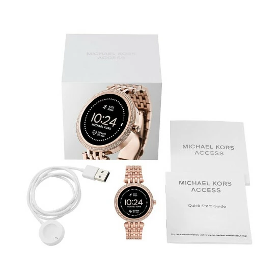 Hot Sale 👍 Michael Kors Access Gen 5e Darci Rose Gold-Tone Stainless Steel Smartwatch 43mm No Color 🎉 - Image 4