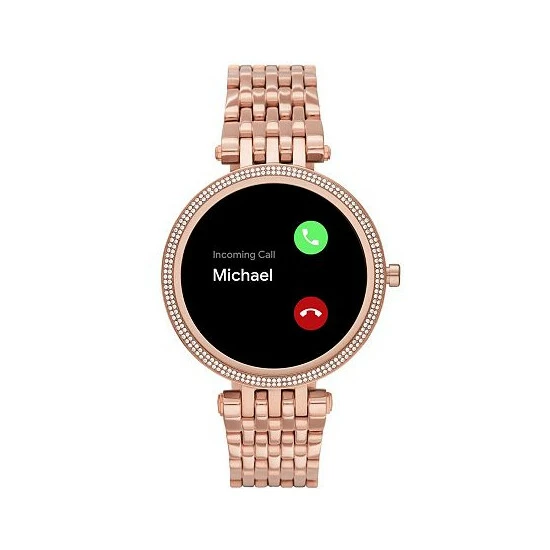 Hot Sale 👍 Michael Kors Access Gen 5e Darci Rose Gold-Tone Stainless Steel Smartwatch 43mm No Color 🎉 - Image 5